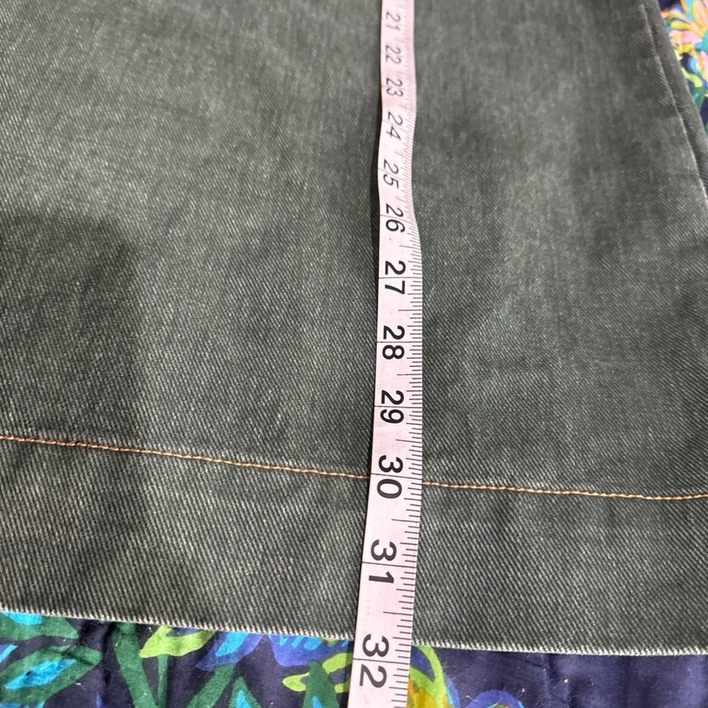 Glam Hunter Green boutique Denim Mini Dress oversized S - Picture 8 of 8